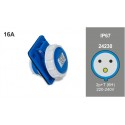 Base inclin. IP67 16A-220/240V 2P+T