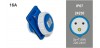 Base inclin. IP67 16A-220/240V 2P+T