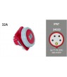 Base inclin. IP67 32A-380/415V 3P+N+T