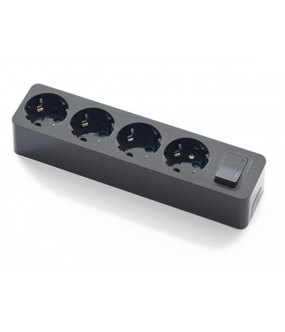 Base 4 tomas SCHUKO C/INT.16A-250V NG