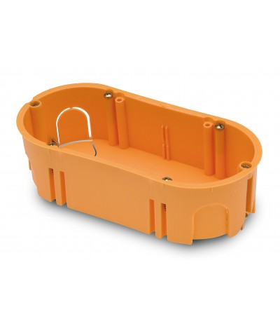 Caja mecanismo doble p/pared hueca