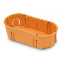 Caja mecanismo doble p/pared hueca