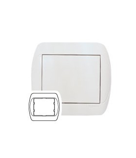 Marco 1 Elemento 82x90mm Galea Blanco