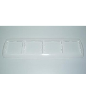 Marco 4 Elementos Horizontal 82x303mm Galea Blanco