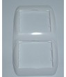 Marco 2 Elementos Vertical 153x90mm Galea Blanco
