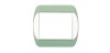 Marco 1Elem. 82x90mm Galea Verde