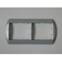 Marco 2 Elem. Horiz. 82x161mm Galea Gris