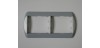Marco 2 Elem. Horiz. 82x161mm Galea Gris