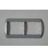 Marco 2 Elem. Horiz. 82x161mm Galea Gris