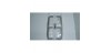 Marco 2 Elem. Vert. 153x90mm Galea Alum.