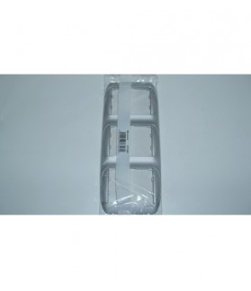 Marco 3 Elem. Vert. 224x90mm Galea Alum.