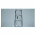 Marco 3 Elem. Vert. 224x90mm Galea Alum.
