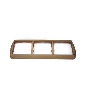 Marco 3 Elem. Horiz. 82x232mm Galea Bronce