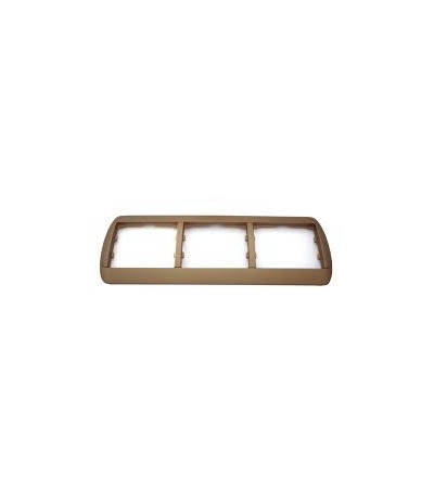 Marco 3 Elem. Horiz. 82x232mm Galea Bronce
