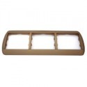 Marco 3 Elem. Horiz. 82x232mm Galea Bronce