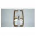 Marco 2 Elem. Vert. 153x90mm Galea bronce