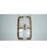 Marco 2 Elem. Vert. 153x90mm Galea bronce