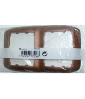 Marco 2 Elem. Vert. 153x90mm Galea Cobre