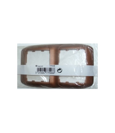 Marco 2 Elem. Vert. 153x90mm Galea Cobre