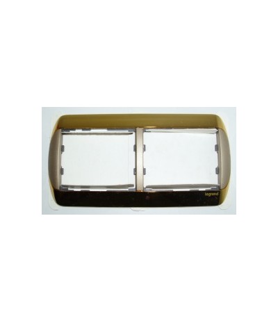 Marco 2 Elem. 82x161mm Horiz. Galea Oro-Arena