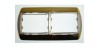 Marco 2 Elem. 82x161mm Horiz. Galea Oro-Arena