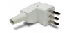 Clavija c/toma tierra 25A-250V BL.