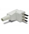 Clavija c/toma tierra 25A-250V BL.