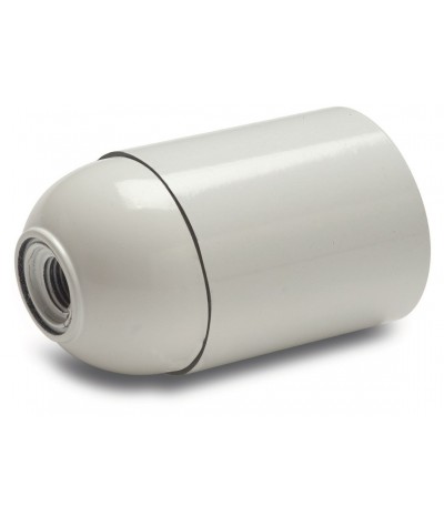 Portalamparas homologado liso E-27 Blanco