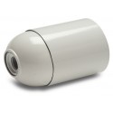 Portalamparas homologado liso E-27 Blanco