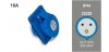 Base inclin.IP44 S.11 16A-220/240V 2P+T